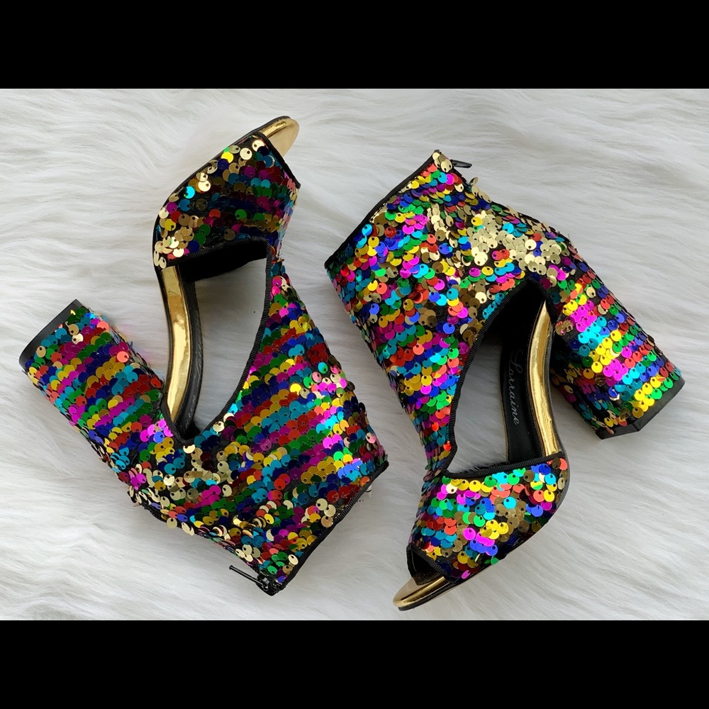 New! Colorful sequin shoes by Lauren Lorraine
